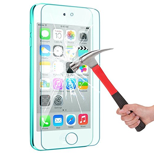 Tempered Glass Screen Protector for Apple iPod Touch 5, 0.33mm Thickness,9H Hardness, 2.5D Rounded Edges,Real Tempered Glass