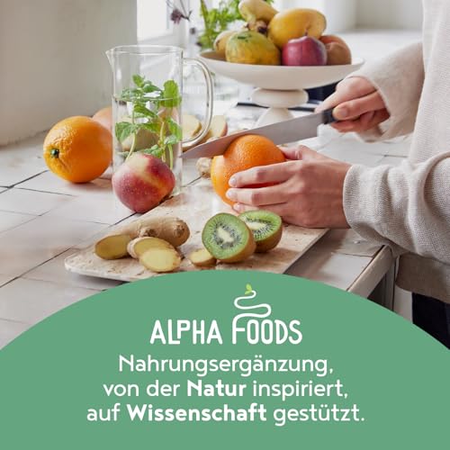 Kulturen Komplex | mit 6 Mrd KBE | 5 Bakterienstämme und Fructooligosaccharide | 90 Kapseln | Bakterienkulturen mit Lactobacillus & Bifidobacterium | Verdauungshilfe für den Darm | Vegan | Alpha Foods