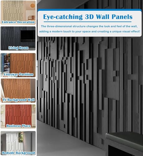 Paneles de pared 3D para renovar paredes dañadas sin obras en el hogar y comercio 3