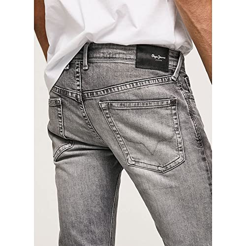 Pepe Jeans Hatch Regular Herren-Jeans, Grau (Denim-ue7), 40W x 34L – Ansicht 6