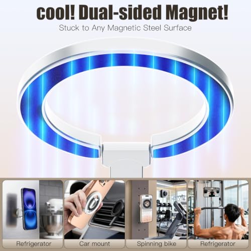 Image of Magnetic Phone Ring Grip for MagSafe Compatible with iPhone Samsung(Silver)