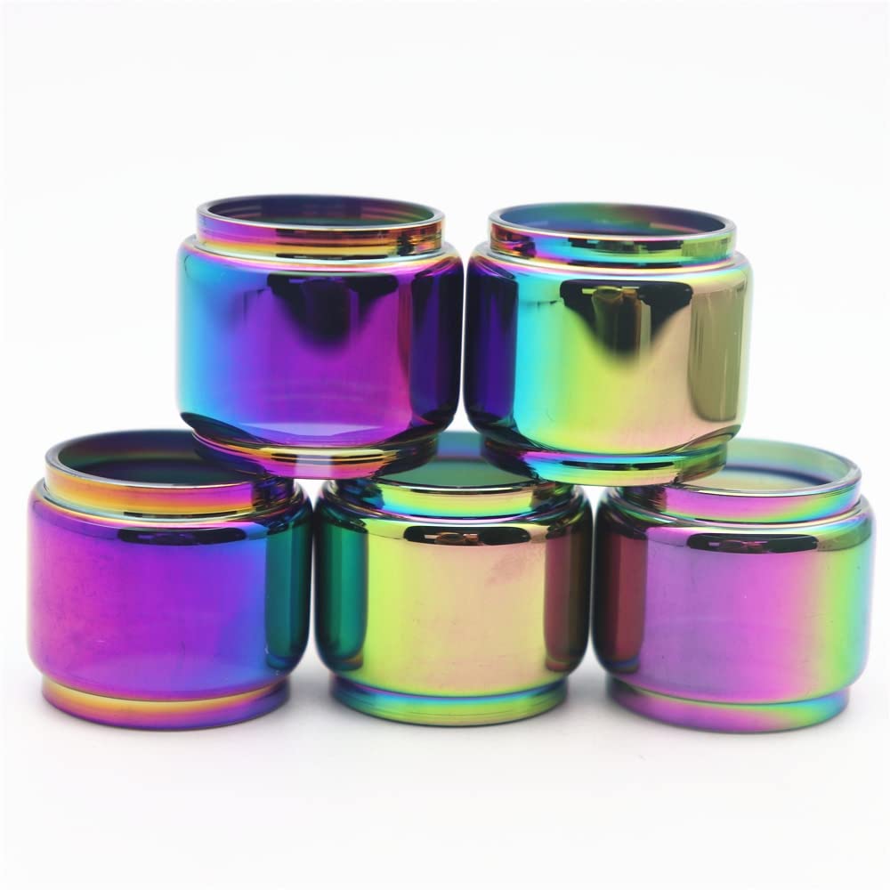 5pcs Rainbow Bubble Glass Tube Fits for Geekvape Zeus. RTA 4ML / FIT for  ZEUS Dual Rta