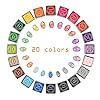Lsushine Craft Ink Pad Stamps Partner DIY Color,20 Colors Rainbow Finger Ink pad for Kids (Pack of 20) #1