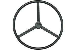 D6NN3600B Ford Tractor Parts Durable Black Rim Steering Wheel with Cap for...