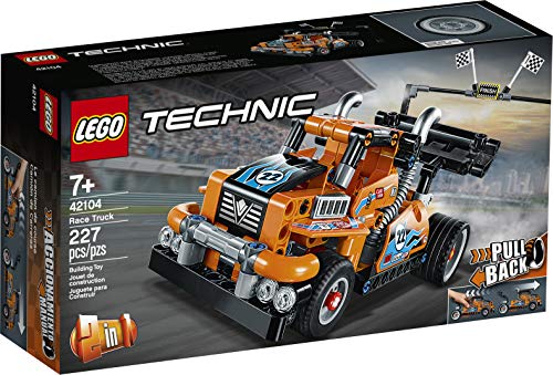 Technic Camion da Gara Trasformabile in Auto da Corsa, Set da Costruzione 2in1 con Motore Pull-Back, 42104 - Lego - Immagine 2