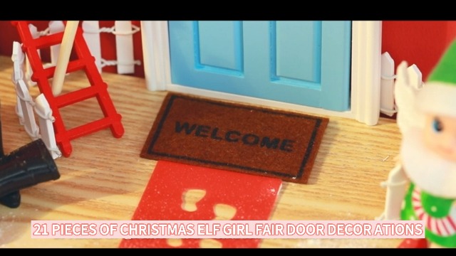 Set Decorativo Porta Dello Gnomo Di Natale, 26 Pezzi In Miniatura Con Porta In Legno, Alberi, Recinzione, Lampione E Gnomi