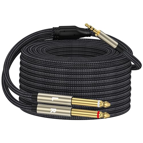 Cable jack 3.5mm a doble 6.35mm para solucionar ruidos al conectar el móvil a la mesa de sonido