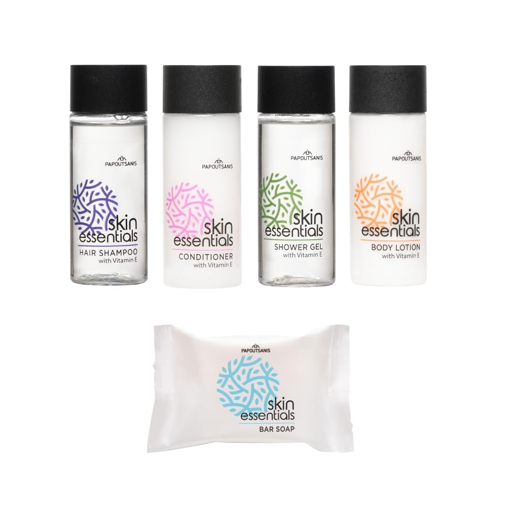 Flexi Amenities Set Cortesia Hotel Skin Essentials 33 ml Linea Cortesia Completa 50 Set (250 pezzi)