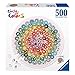 Ravensburger Circle of Colors: Donuts 500 Piece Round Jigsaw Puzzle for Adults | Unique, Vibrant, and Glare-Free | Perfect Interlocking Fit | Ideal for Ages 12 and Up | Model 17346