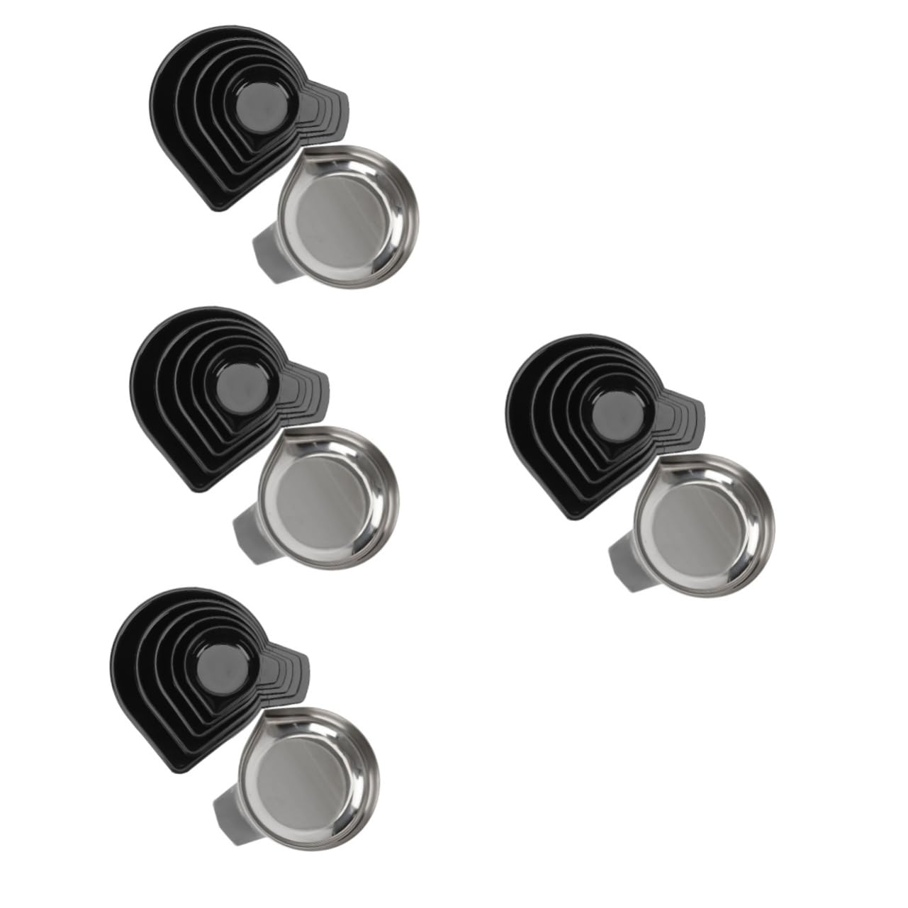 HAPINARY 24 Pcs Reusable Scale Tray Tool Lab Weighing Pan Gemstone Reloading Tray Scale Accessories Scale Pan Trays Scale Weight Tray Scale Dish Weighting Pans Digital Scale Tray Plastic