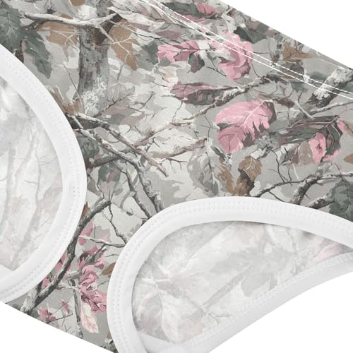 Girls Underwear Soft Cotton Forest Camo Kids Panties in Sizes 2/3t, 4t, 5t, 6 and 84