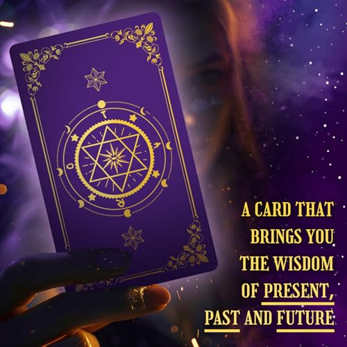 Hihealer 78 Tarot Cards Deck with Guide Book and Linen Carry Bag, Classic Original Tarot Cards for Beginners to Experts, Witchy Gifts for Women
