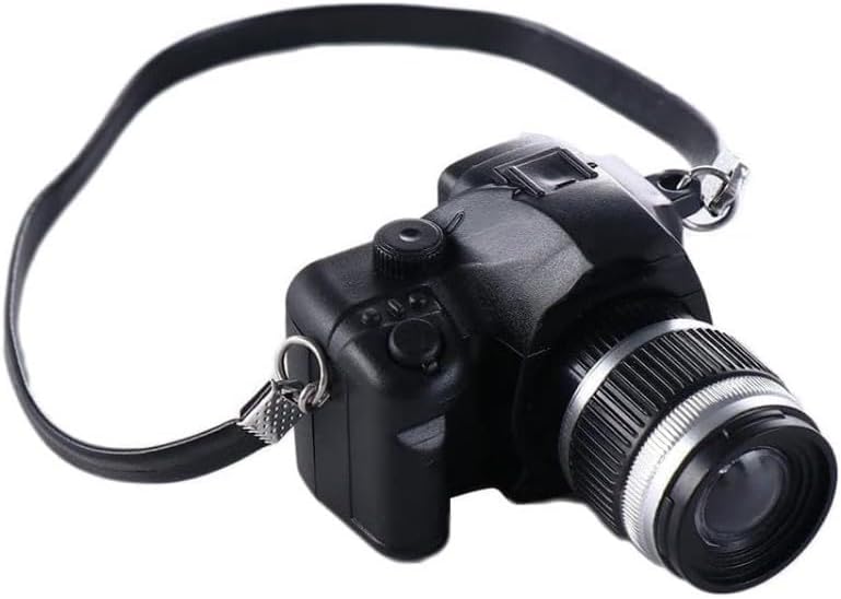 Mini accesorio de cámara a escala 14, modelo de cámara vintage, mini accesorios de decoración para cámara digital en miniatura, accesorios de