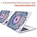 TWOLSKOO Case for MacBook Air 13.3 Inch (Old Version 2018–2021, Models: M1 A2337, A2179, A1932) – Hard Shell Case with Screen Protector & Keyboard Cover, Purple Mandala