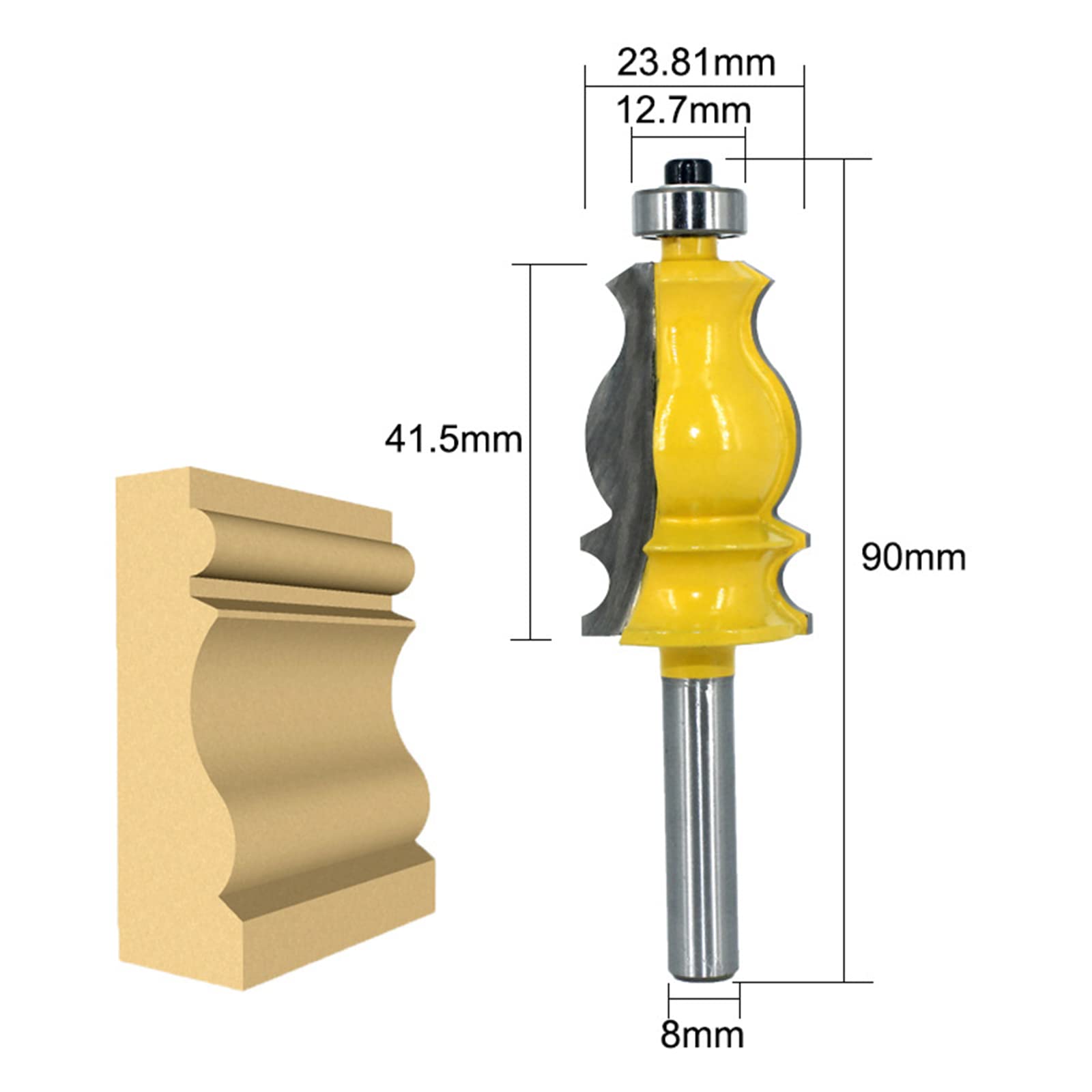 Juego de brocas de 8 mm, fresa de madera, fresas, caja de madera