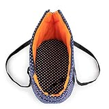 Guoshang Pet Bag Carrier Sling Shoulder Travel Outdoor Tote Handbag Collapsible for Small Puppy,Navy