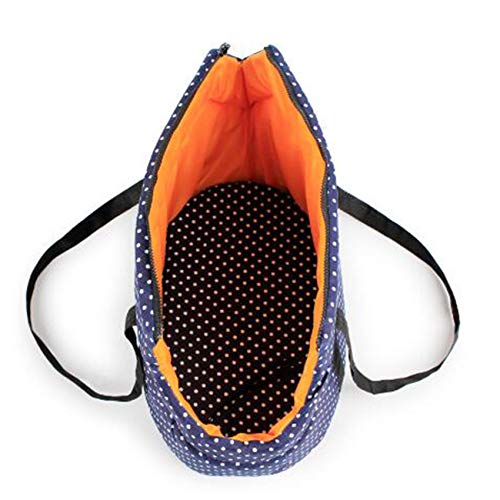 Guoshang Pet Bag Carrier Sling Shoulder Travel Outdoor Tote Handbag Collapsible For Small Puppy,Navy Small,13.78 * 7.87 * 8.66 Inch #TOP6