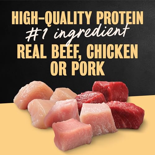 Image of Cesar Breakfast & Dinner Variety Pack Wet Dog Food, 3.5 oz, 24 Count | Real meat #1 ingredient, no fillers, no added sugar or artificial flavors, slow-cooked, easy to digest, easy peel trays