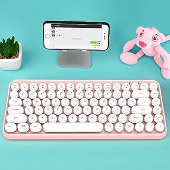 Ajazz ブルートゥース タブレット用キーボード かわいい レディースキーボ Ajazz ブルートゥース タブレット用キーボード かわいい
