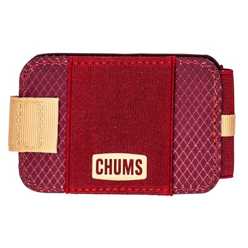 Image of Chums Bandit Bi-Fold Wallet - Slim RFID Wallet for Men & Women, Reversible Card, ID & Money Holder, Brick, Minimalist
