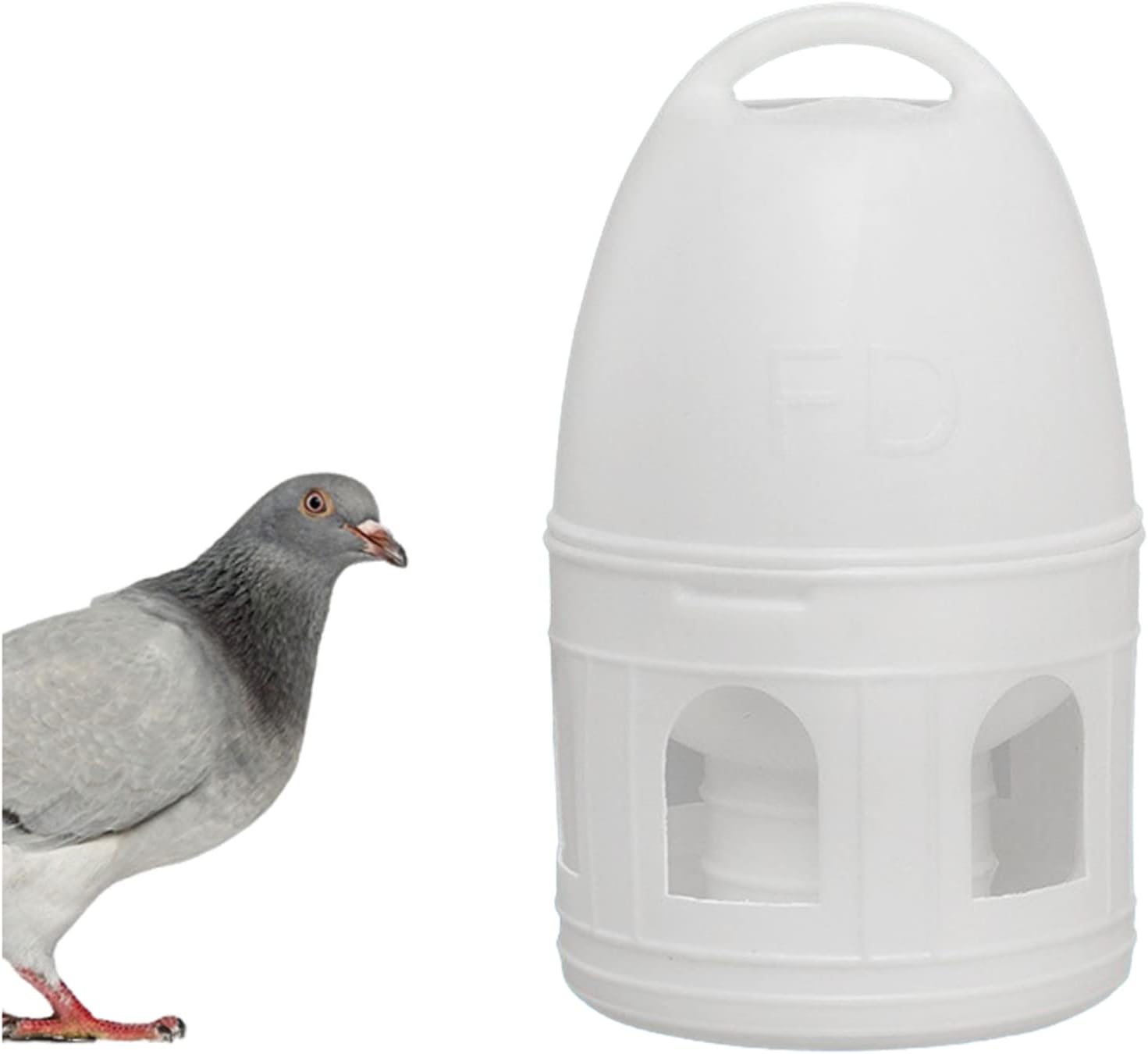 Bird Water Drinker, Pigeon Water Feeding Plastic Drinker Dispenser, 5L Pigeon Pet Water Pot Container, Water Automatic Feeders Dispenser Supplies