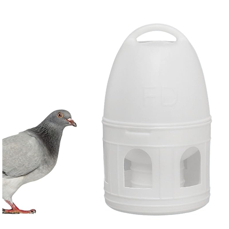 Bebedouro Automático para Pombos e Aves em Plástico Branco 5 L Panchitalk