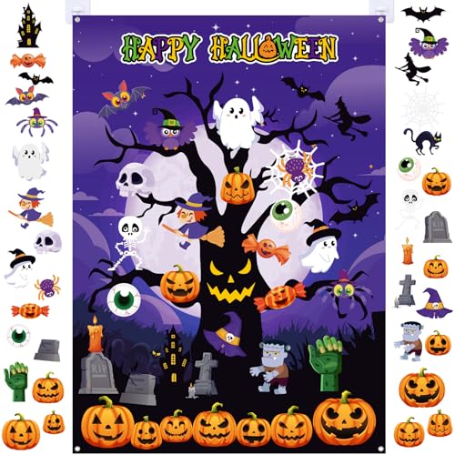MiniInflat 36 Pcs Halloween Felt Board 3.4FT, 36, Tree - image 1