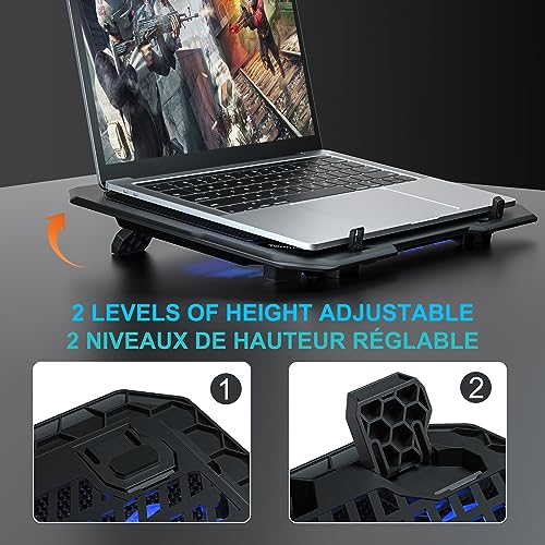 Refroidisseur PC Portable Ultra Mince avec Ventilateurs Silencieux - Geekodrome: Boutique d'accessoires geek TopMate C5 Ergonomie