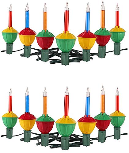 Big Sale Tupkee Christmas Bubble Lights – Set of 7 Multi-Color Lights - Bubble Lights for Christmas Tree Holiday Decor - 2 Pack (Total 14 Lights)