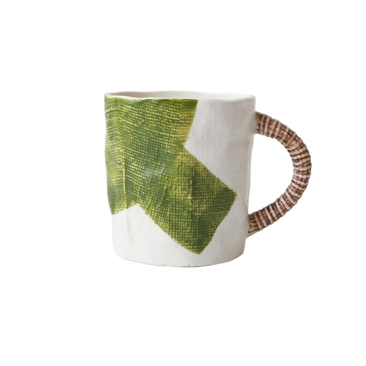 HLHLOP777 Coffee Mugs Underglaze Colored Ceramic Mug Cafe Hand Painted Textured Coffee Cup with Handle Coffee Cup