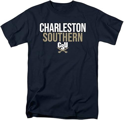 Miniatura 103 de LOGOVISION Official Collegiate Distressed Stacked Short Sleeve Unisex for Men & Women T Shirt Collection 3