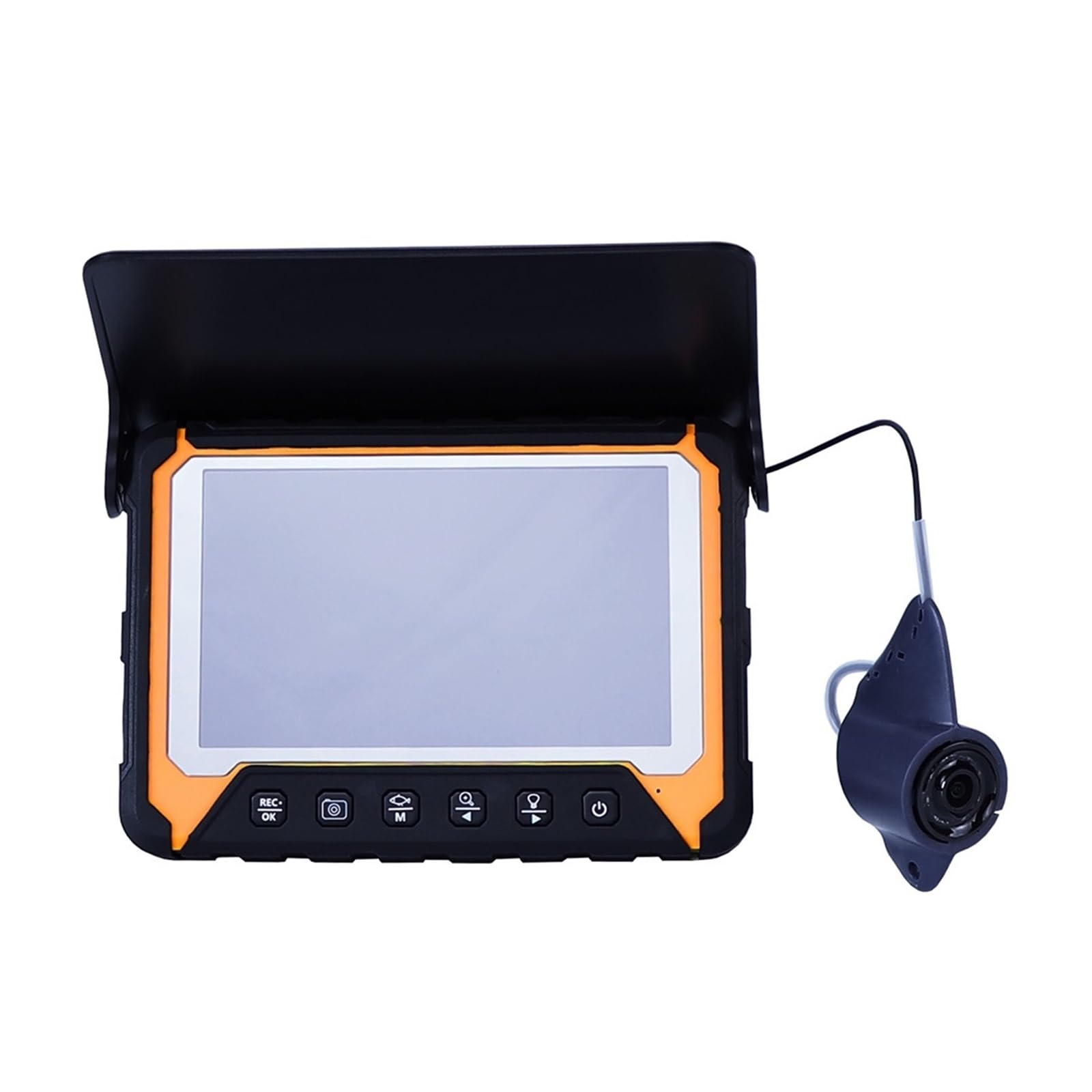 CVFRDD Underwater Fishing Camera 5 Inch IPS Visual Fishing Camera With Recording And Alarm Functions 8 IR Night Vision Fish Finder For Ice/Lake for Ice Sea Lake Boat Fishing(20M)