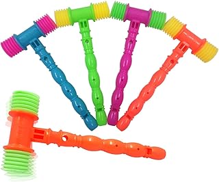 ピコピコ ハンマー おもちゃ トンカチ 4個 プラスチック製ハンマー ピコピコ ホイッスル付き 音 鳴る 幼稚園 保育園 教室 パーティー イベント ランダムカラー (4個) [並行輸入品]