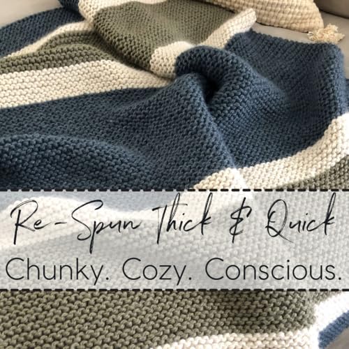 Image of Lion Brand Yarn Respun Thick & Quick Yarn for Knitting and Crocheting, Cosmos, 1 Pack