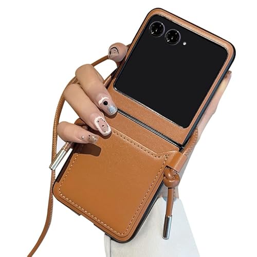 �yCYBERGARAGE�z�X�}�z�P�[�X�J�o�[�Emoto�p Razr 40 Ultra �P�[�X �܂肽���݌^ PU���U�[ �X�g���b�v�t�� �X�}�z�V�����_�[ �V�����_�[�X�g���b�v �J�[�h���[�t�� �V���v�� ���g���[�� ���[�U�[40 �E���g�� �A���h���C�h �X�}