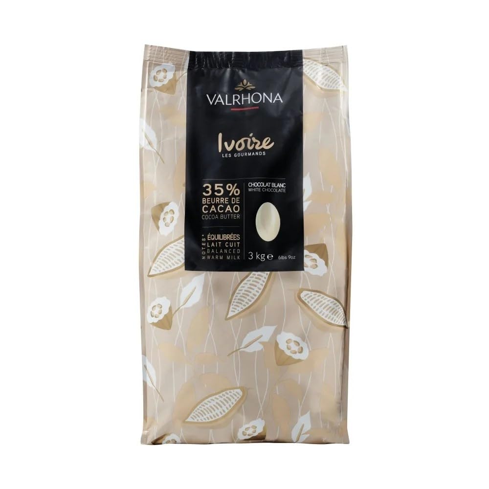 VALRHONA Ivoire ホワイトチョコレート 1kg 2袋 Amazon.com : Valrhona White Chocolate Couverture Ivoire 35% Cocoa