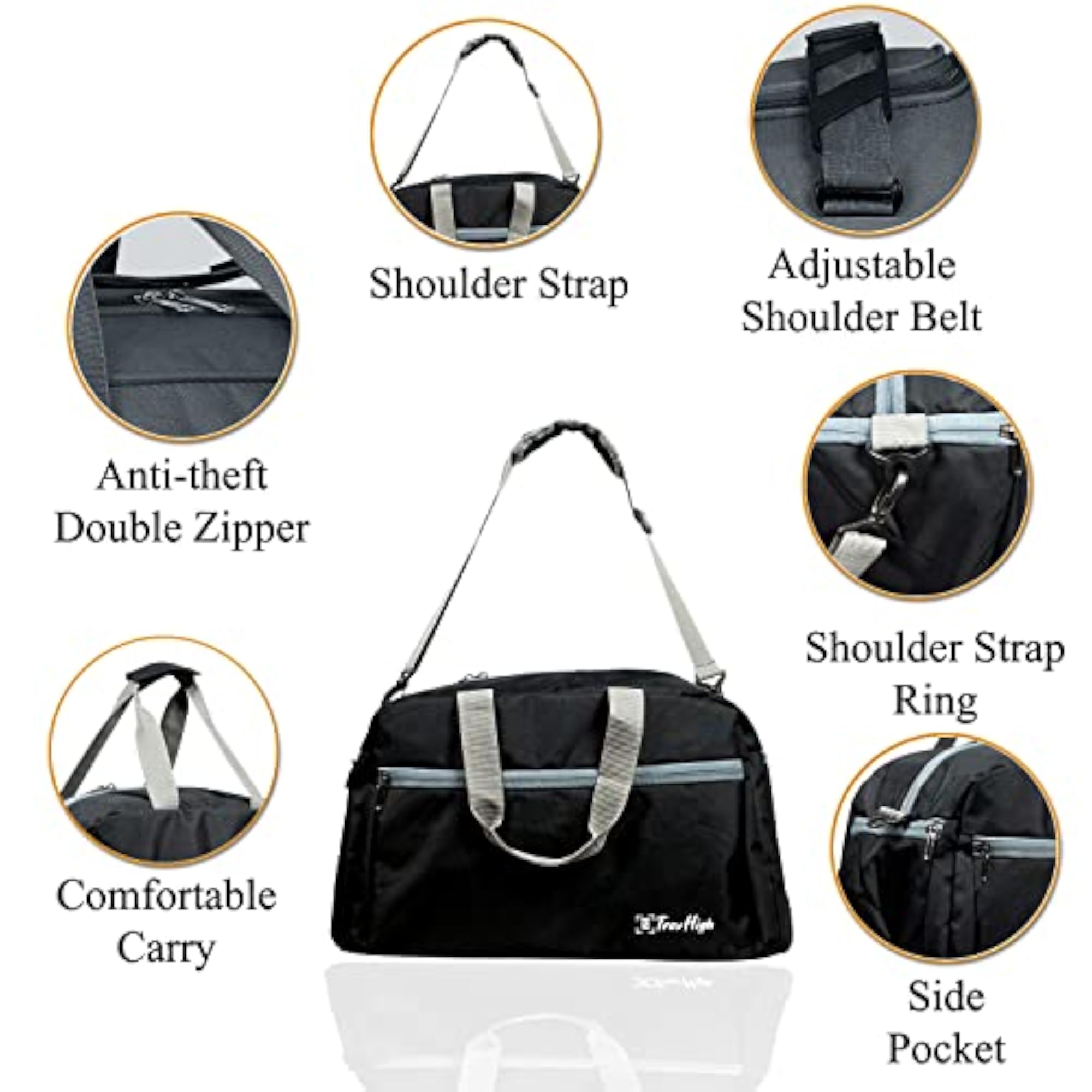 Heavy Duty Polyester Fabric Travel Duffle Bag