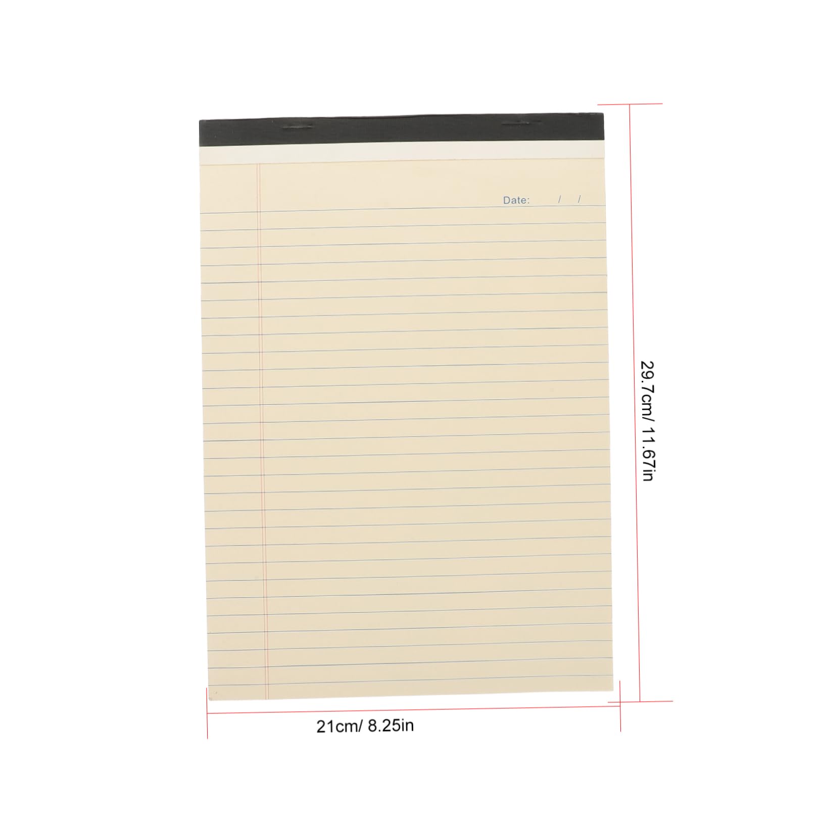 A4-abreißnotizblock 4 Stück-packung aus Papier mit Linierten Seiten | Beige, Undatiert mit Dickem Blatt, für Schreibtischplanung und Terminübersicht