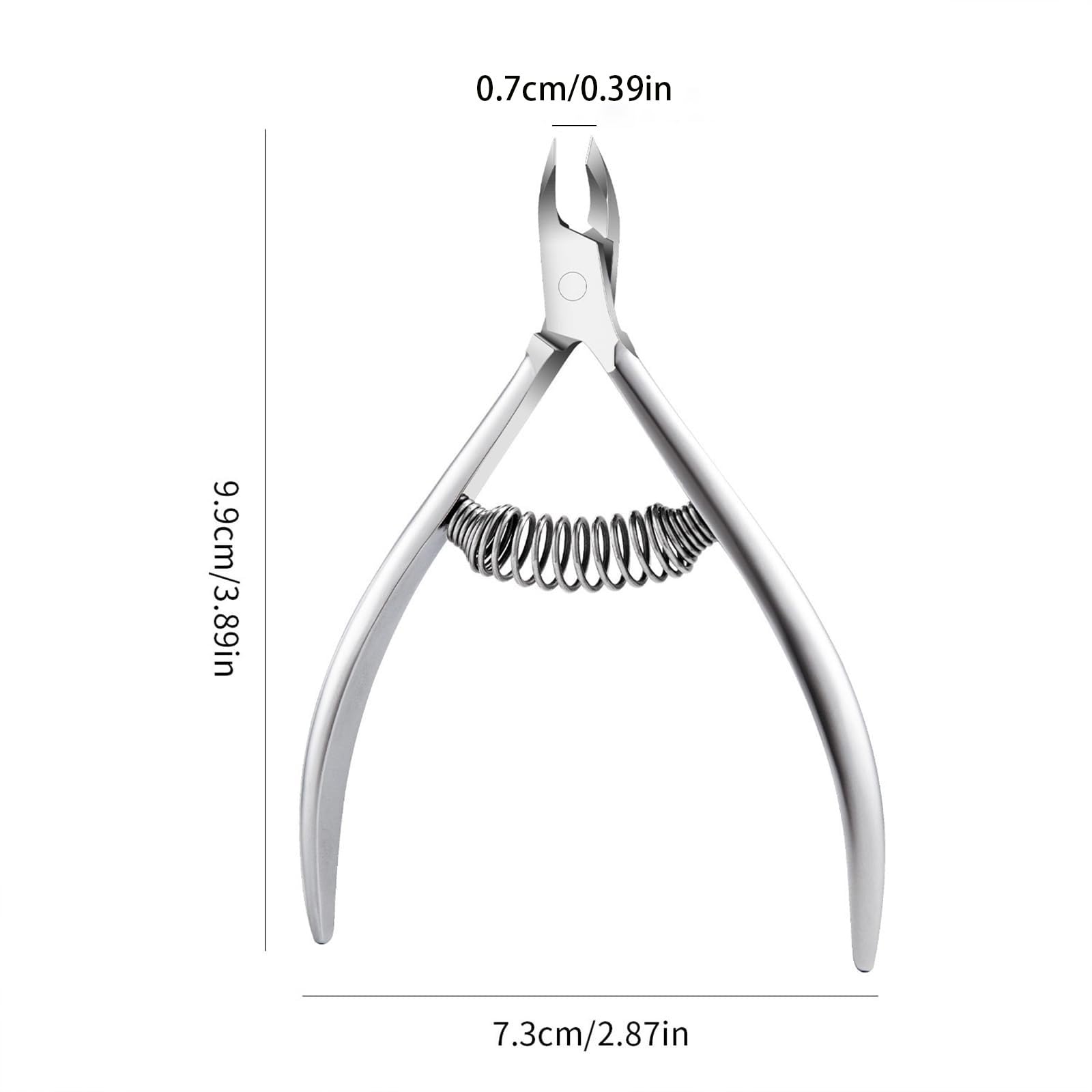Corta cuticulas Cortauñas de acero inoxidable for manicura y pedicura profesional con tijeras for cutículas, pinza y recortadora para Manicura