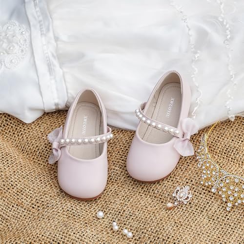 Toddler Girls Little Kid Ballet Sequin Ribbon Bows Flats Mary Jane Party Dress Shoes2