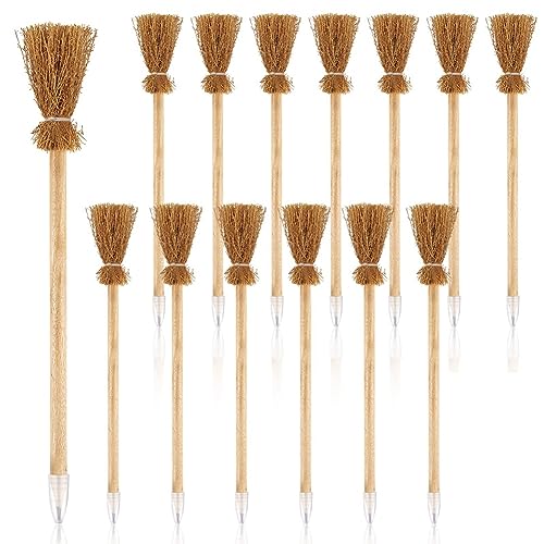 Set de 14 lápices escoba bruja para Halloween miniatura 1