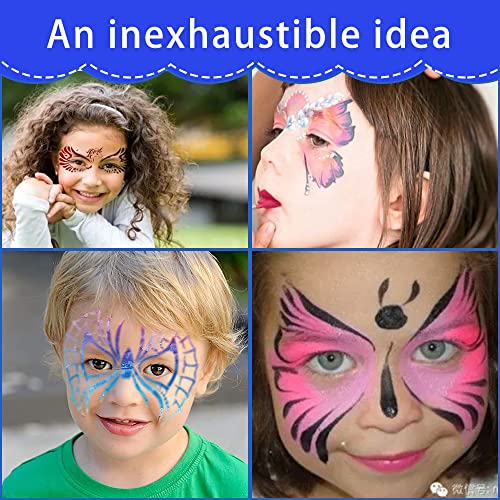 Kraeoke, 21 stencil per il trucco del viso, per