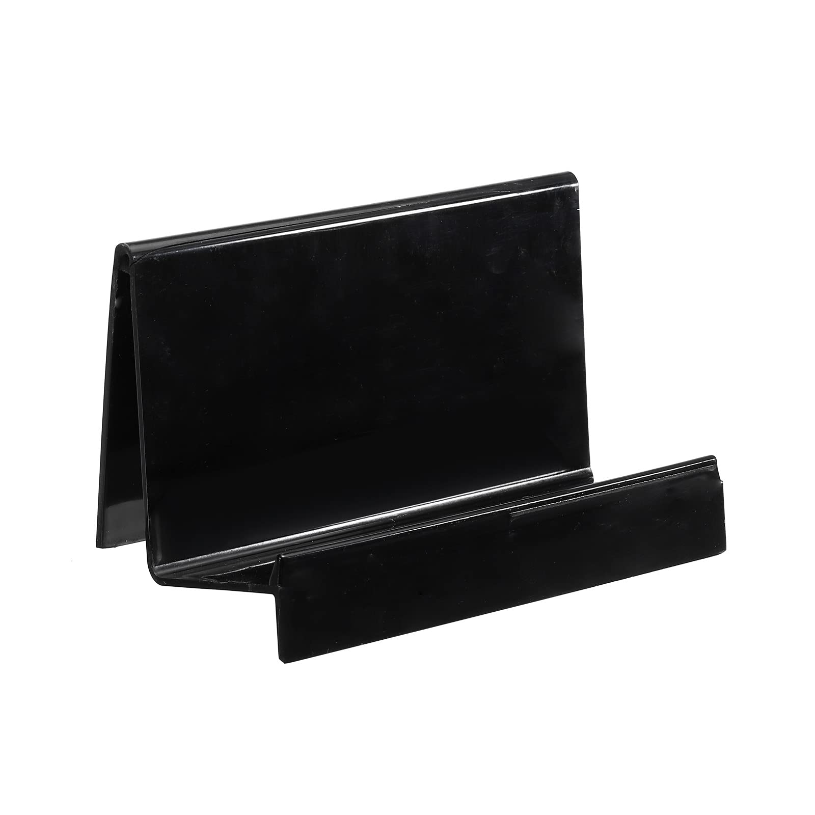 PATIKIL Acrylic Wallet Display Stand Holder Storage Rack Shelf Desktop Wallet Purse Handbag Organizer Decoration Black 5.51 x 3.03 x 3.23 Inch