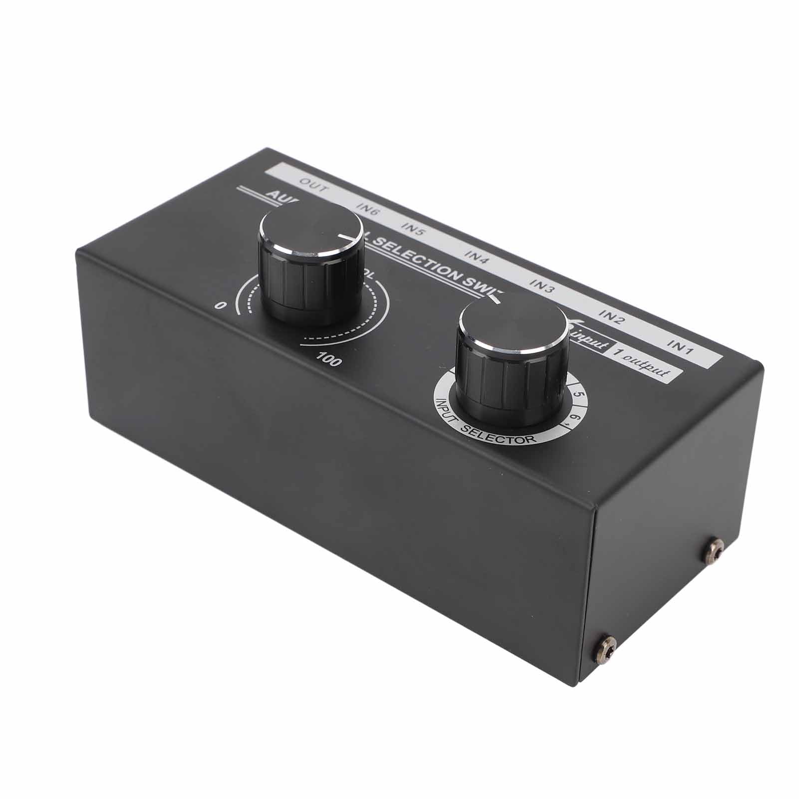 Switcher Sorgente Audio 6 in 1 Uscita con Regolazione del Volume, Risposta in Frequenza 20‑20kHz, per Appassionati di Console di Gioco per Lettori DVD