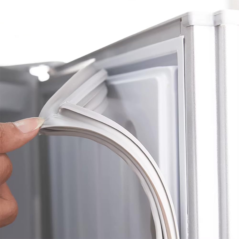 Türdichtung Magnetdichtung Dichtung Universal Kühlschrankdichtung für Kühlteil Kühlschrank,Weiß/Grau