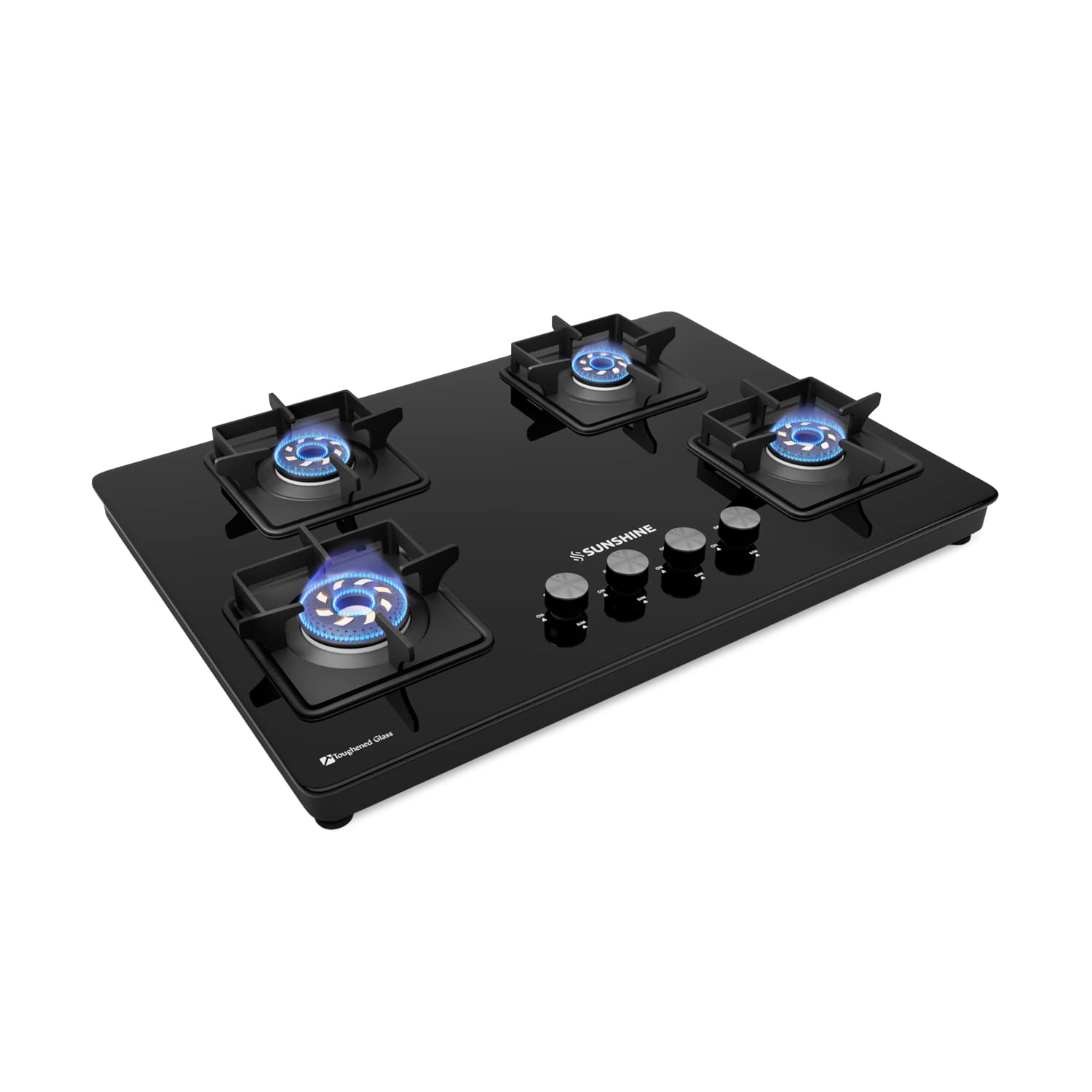 Sunshine Slimmest Magnite 4 Burner Glass Hob Top Cooktop Manual Ignition | Isi Certified | 2 Years General Warranty (Burner, Gas Valve And Glass - 5 Years) - Tempered Glass, Black (B0BT81TRW6) Amazon Price History, Amazon Price Tracker