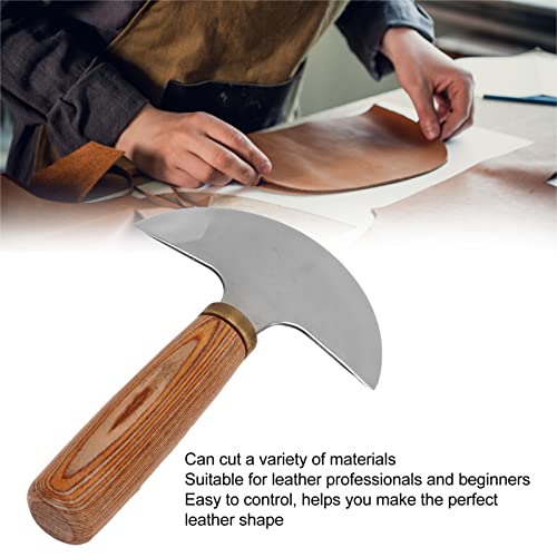 Couteau rond demi-lune en cuir pour maroquinerie et artisanat
