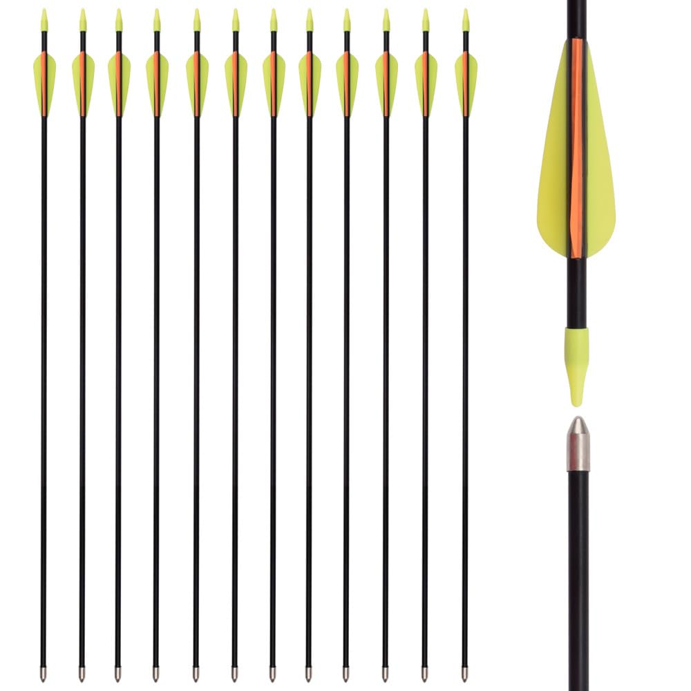 Flèches Fibre De Verre Arc Flèches Tir à L'arc En Fibre De Verre - 30