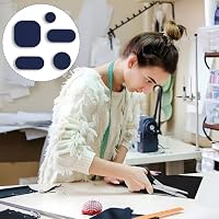 Skystuff Zelt Reparaturset & Flicken selbstklebend Stoff aus Nylon, 45 Stück wasserdichte Reparaturflicken für Daunenjacke, Zelt, Isomatte, kälte- & hitzebeständig, Patches für Jacke, Marineblau – Ansicht 5