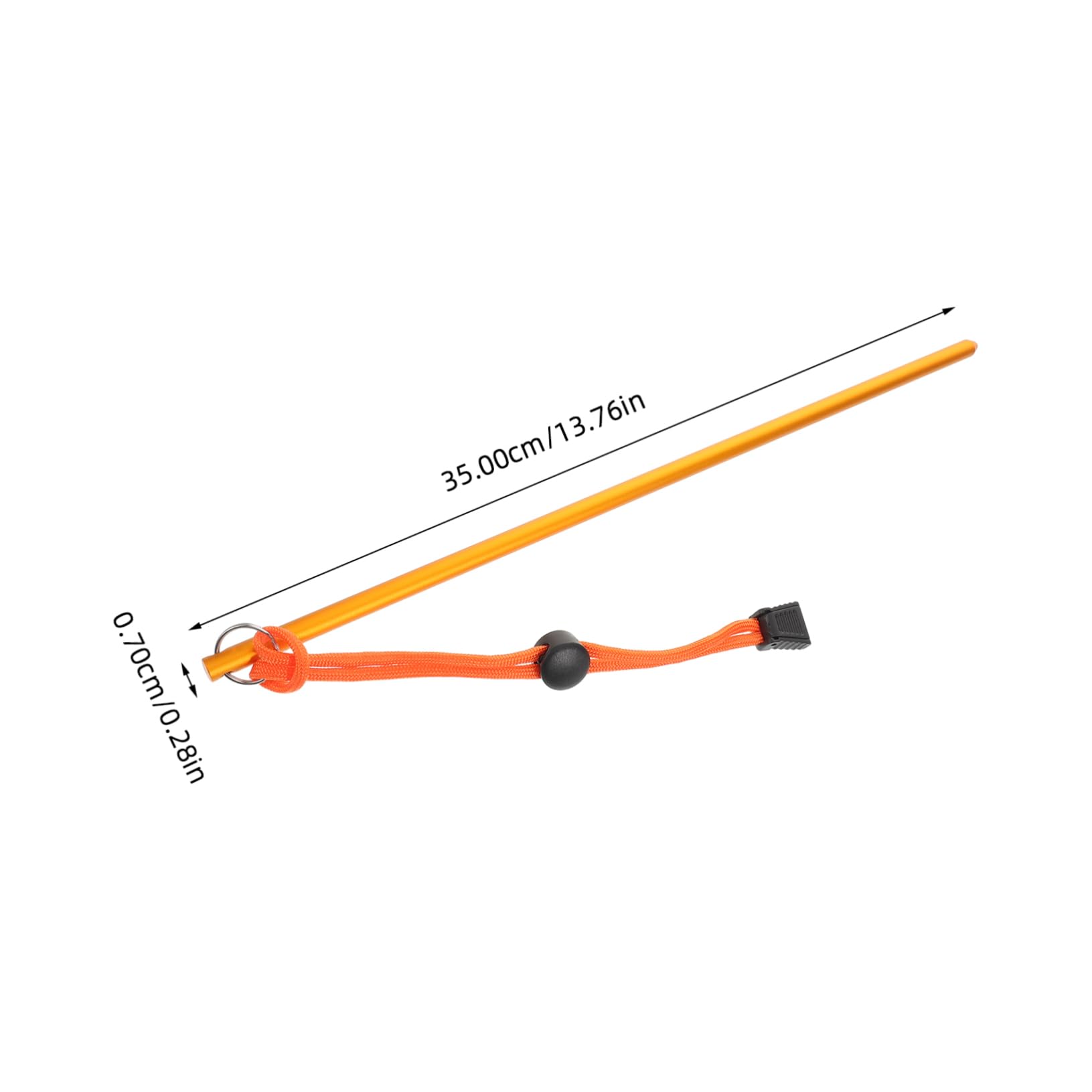 BESPORTBLE Aluminum Diving Stick Multi-Functional Underwater Probe Lanyard Lightweight Bottle Knocker for Scuba Diving